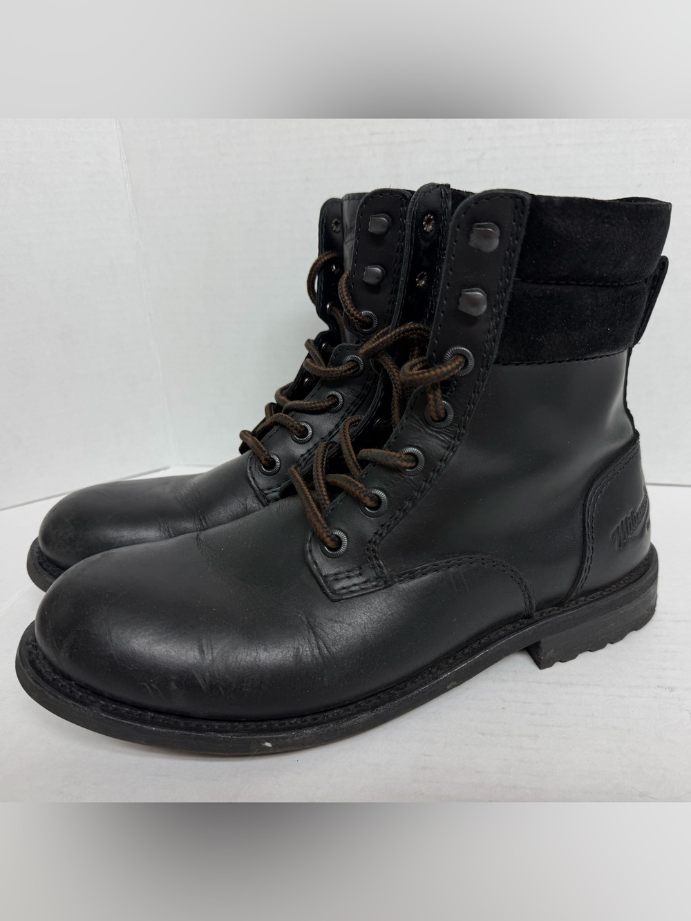 MILWAUKEE BOOT CO Black Lace Up Boots - Men's SIZE 10 Worn Once